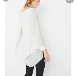 WHBM Estelle Tunic Blouse